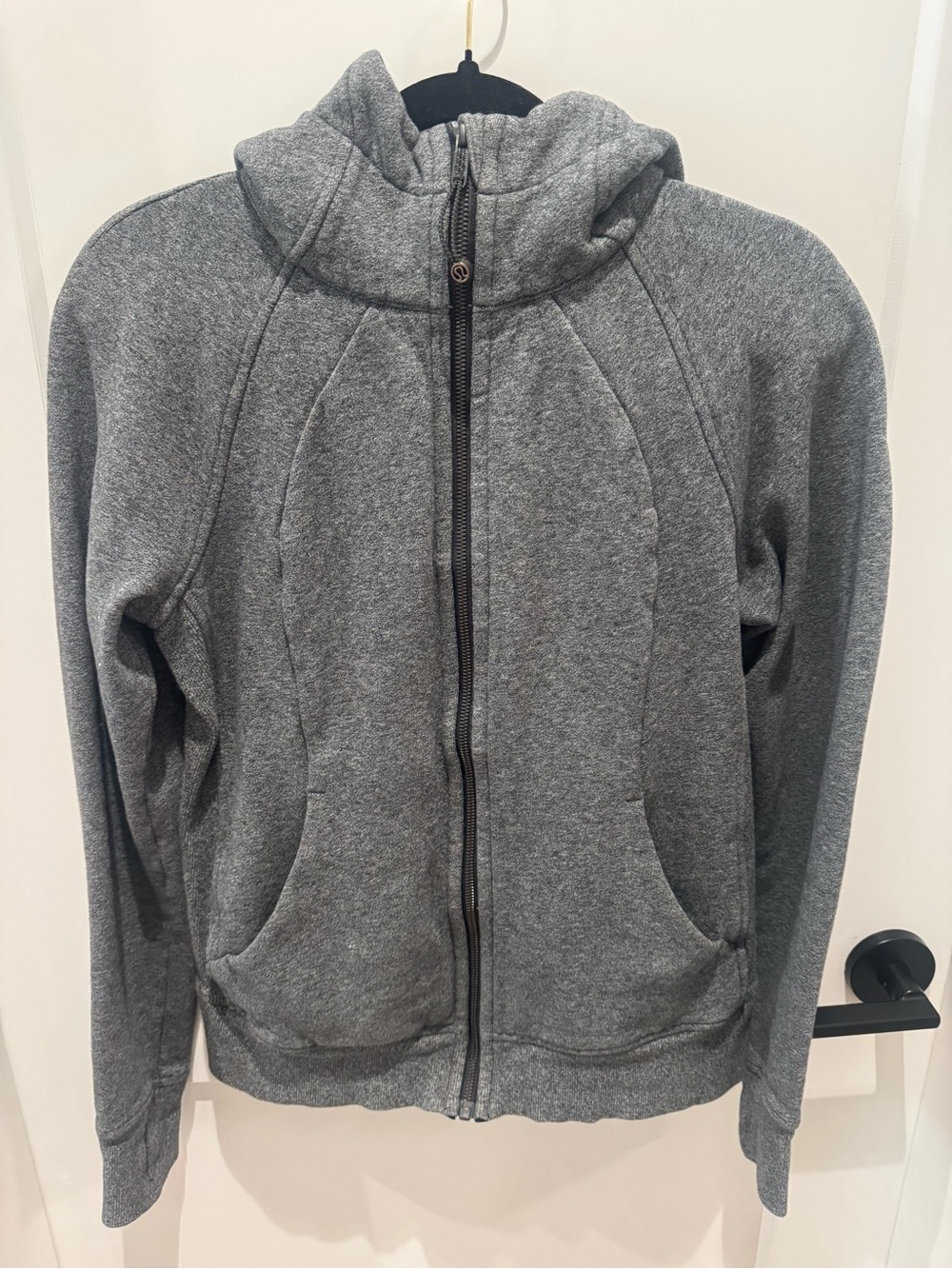 Men's Grey Full-Zip Hoodie Sweater